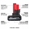 Milwaukee M12 REDLITHIUM HIGH OUTPUT XC5.0 Battery Pack